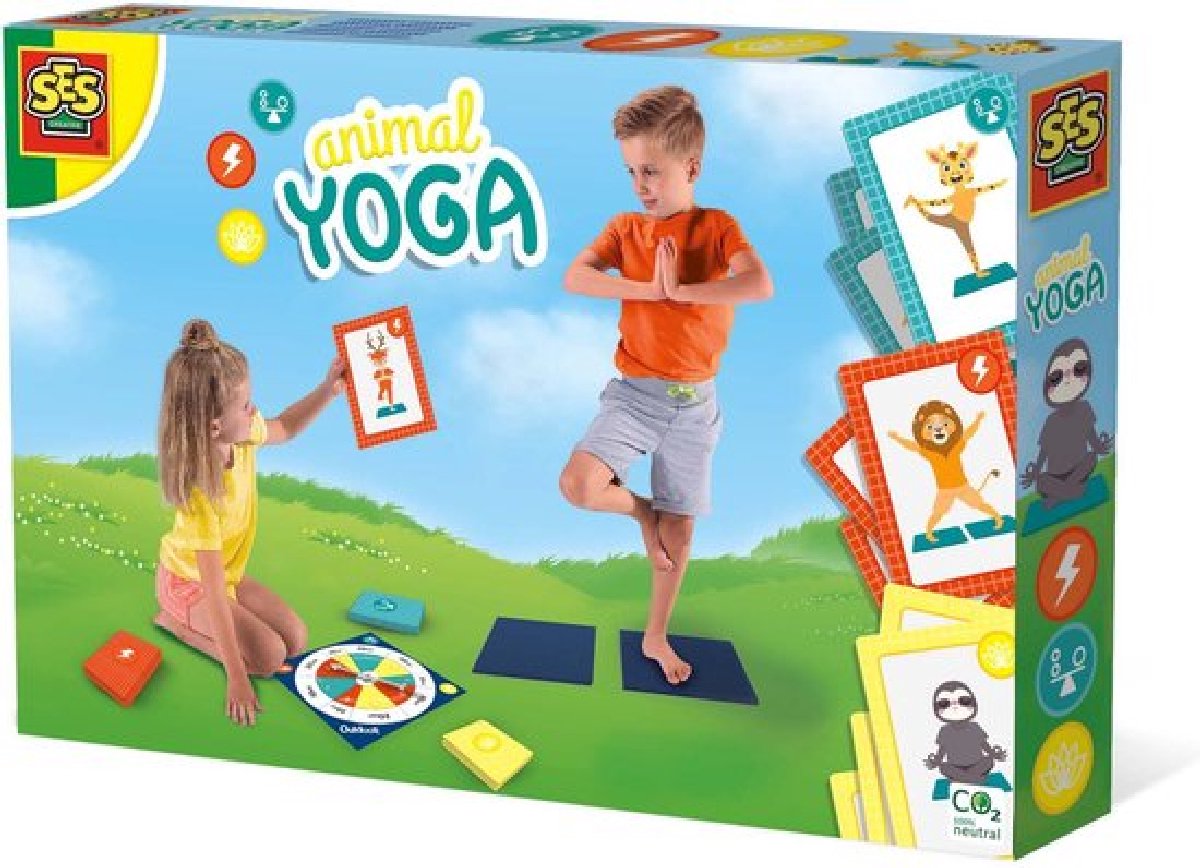 SES - Animal yoga | Yoga voor kinderen | Incl. 27 kinderyogakaarten